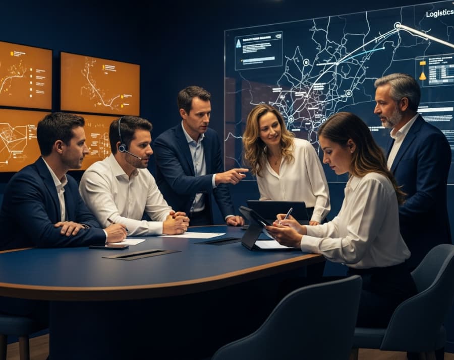 Equipo de Grupo SIMSIN coordinando solicitudes de contacto y entregas.