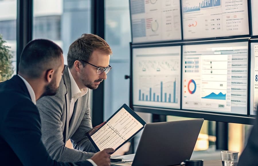 Muestras de productos especiales sobre un escritorio de abastecimiento.